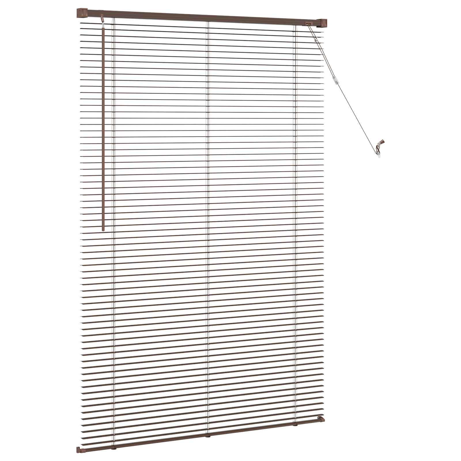 Venetian blinds Dark brown with pattern 150 x 70 cm PVC