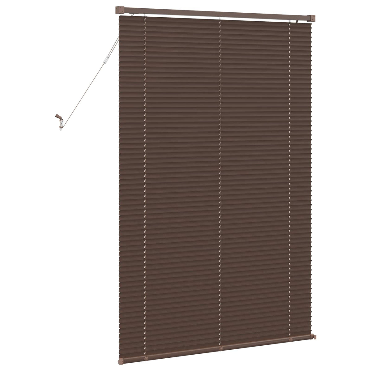 Venecijos žaliuzės Tamsiai ruda su raštu 150 x 100 cm 25 mm PVC