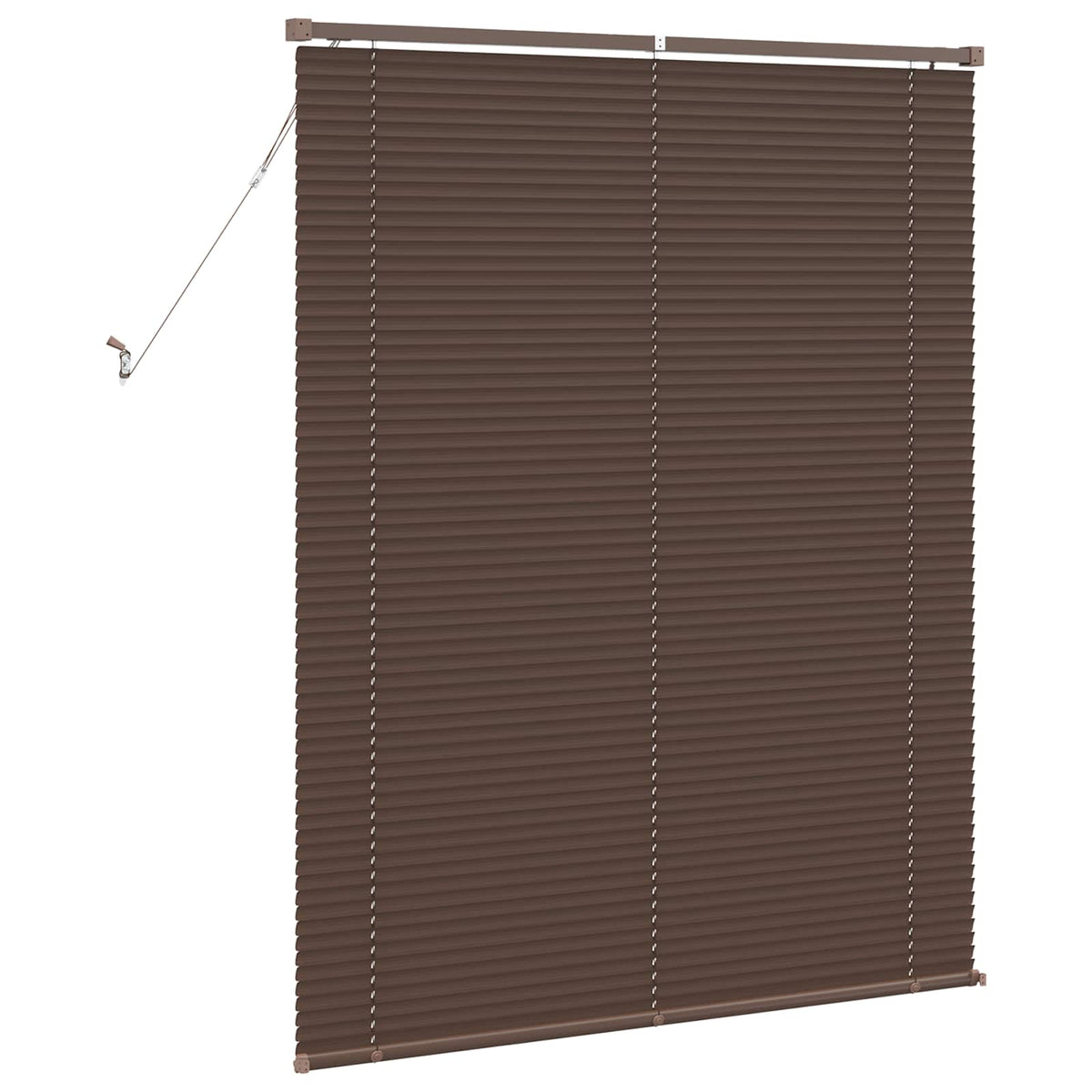 Venecijos žaliuzės Tamsiai ruda su raštu 150 x 120 cm 25 mm PVC