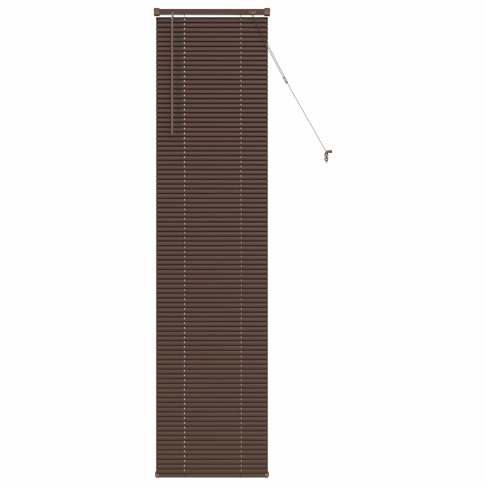 Venecijos žaliuzės Tamsiai ruda su raštu 213 x 40 cm 25 mm PVC