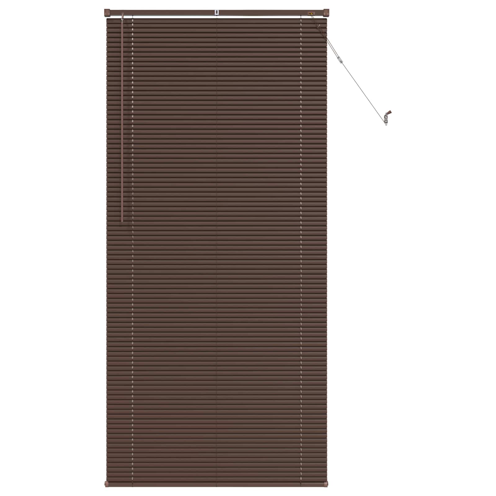 Venecijos žaliuzės Tamsiai ruda su raštu 213 x 90 cm 25 mm PVC