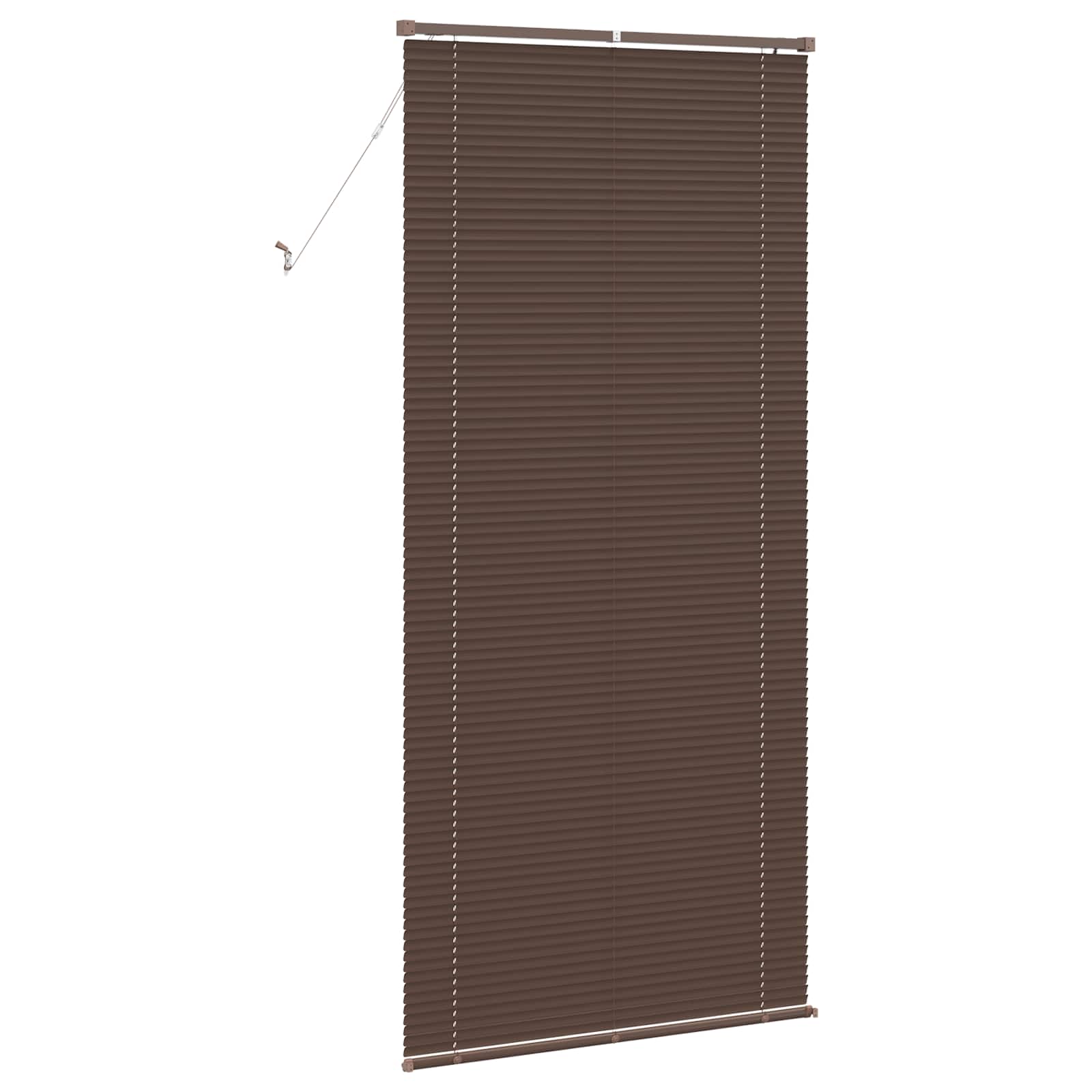 Venēcijas žalūzijas Tumši brūnas ar rakstu 213 x 100 cm PVC