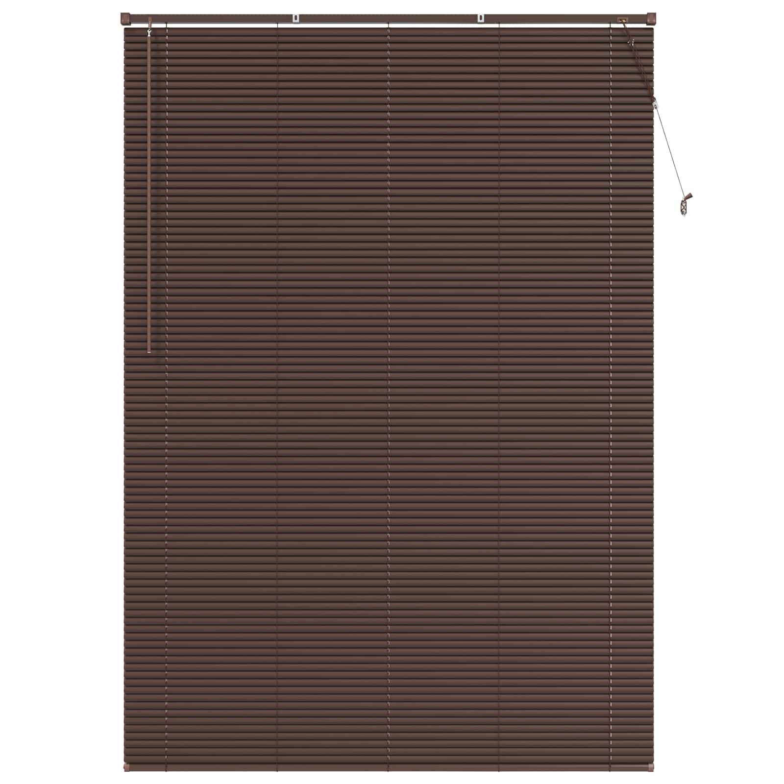 Venēcijas žalūzijas Tumši brūns ar rakstu 213 x 130 cm PVC