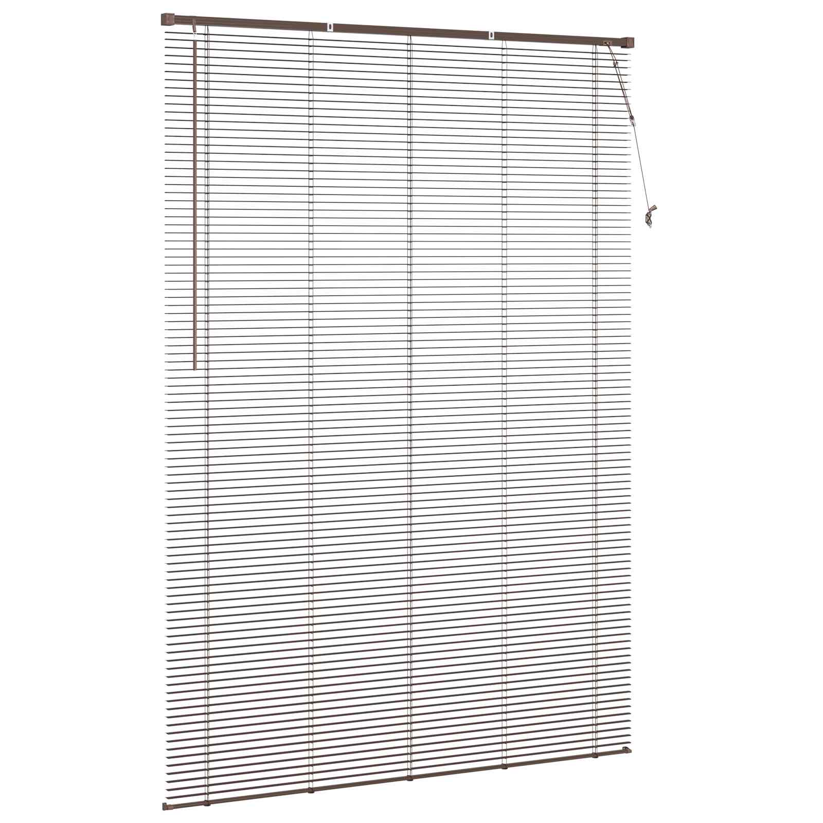 Venēcijas žalūzijas Tumši brūns ar rakstu 213 x 150 cm PVC
