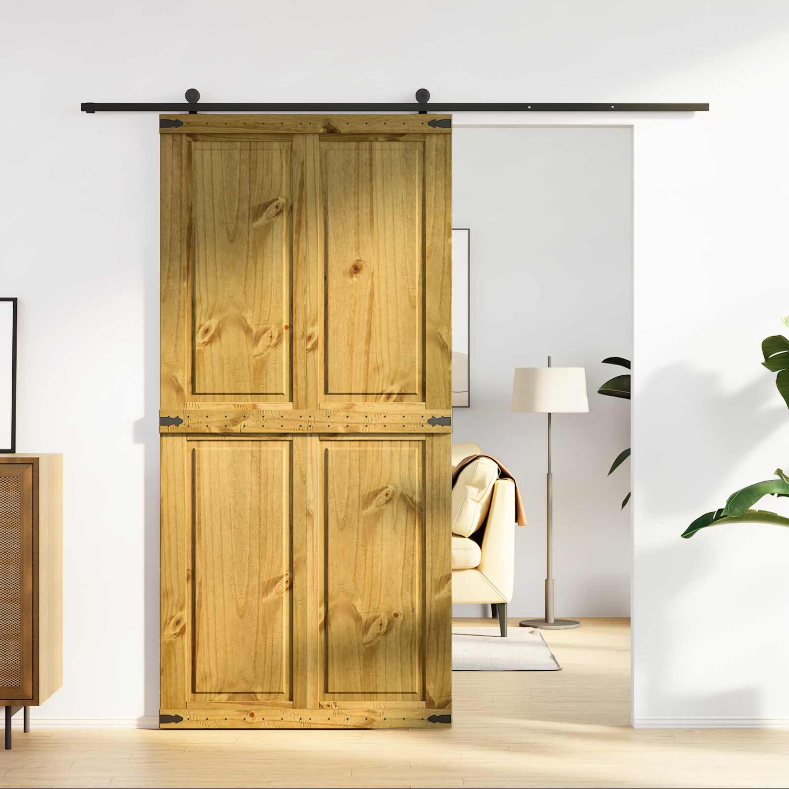 Tvarto durys Corona Medaus Ruda 100 x 210 cm