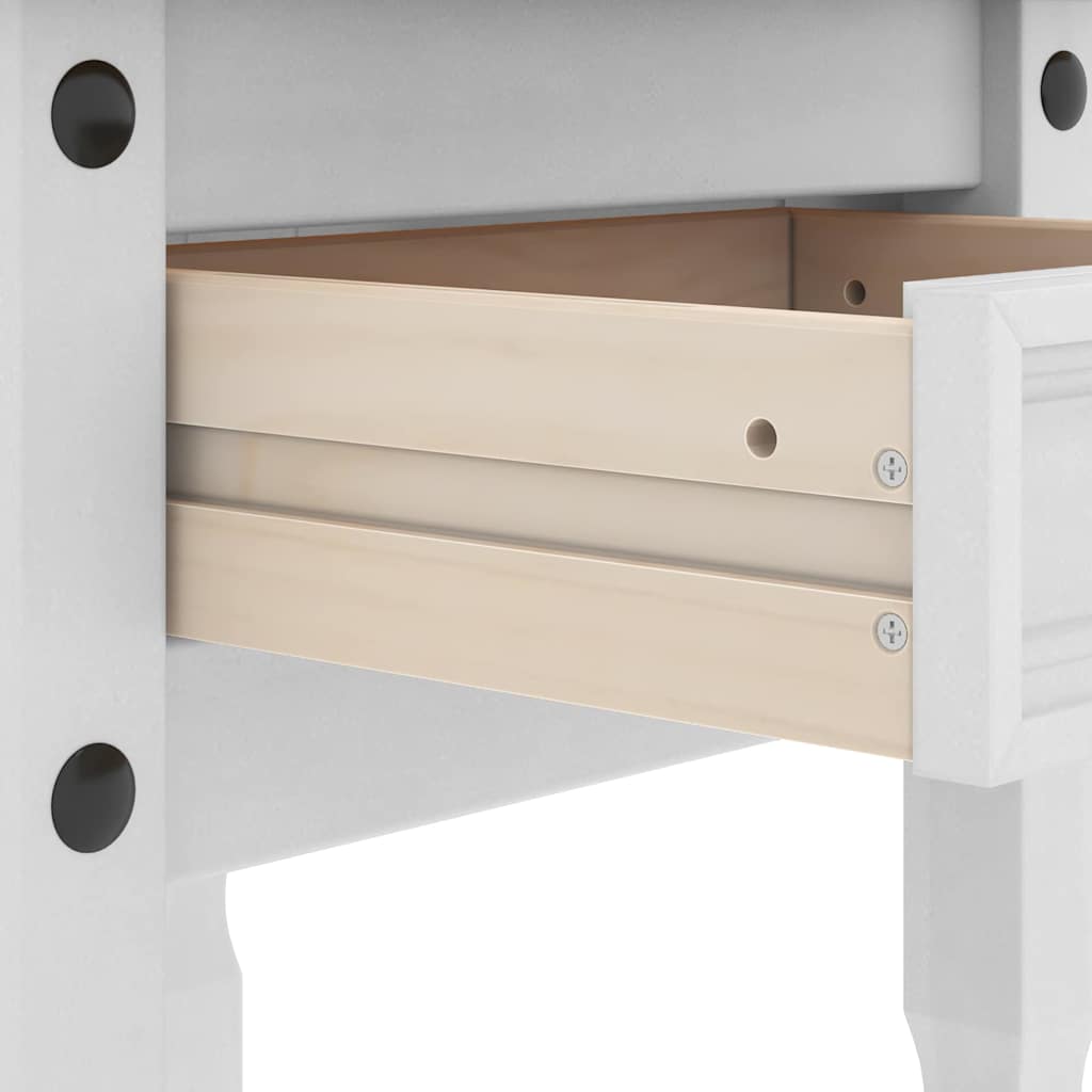Coffee table with drawer White 50 x 50 x 50 cm