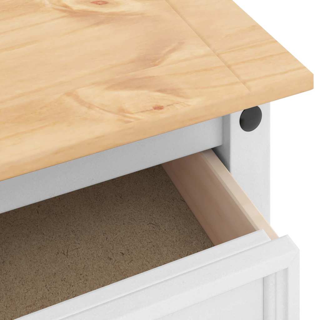 Coffee table with drawer White 50 x 50 x 50 cm