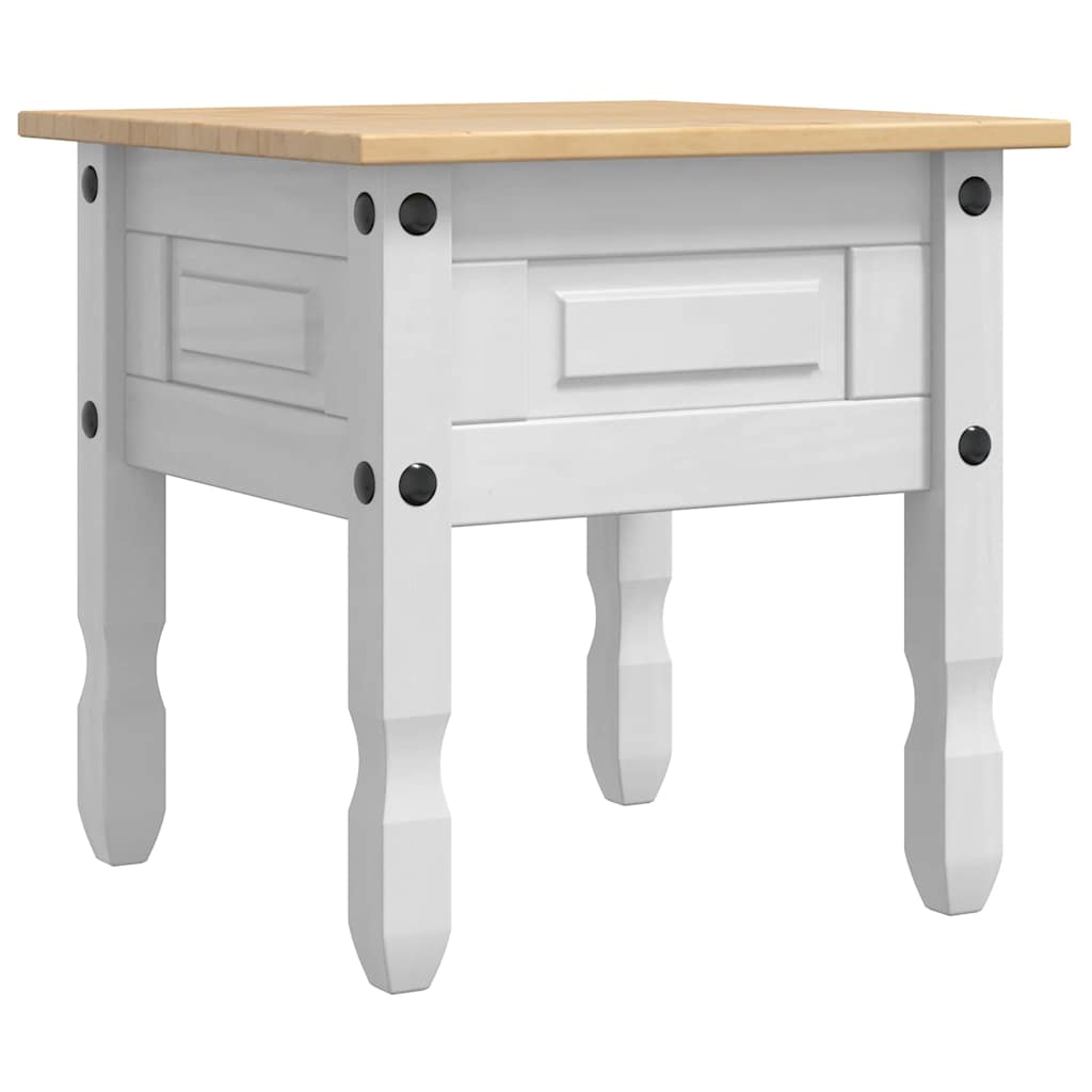 Coffee table with drawer White 50 x 50 x 50 cm