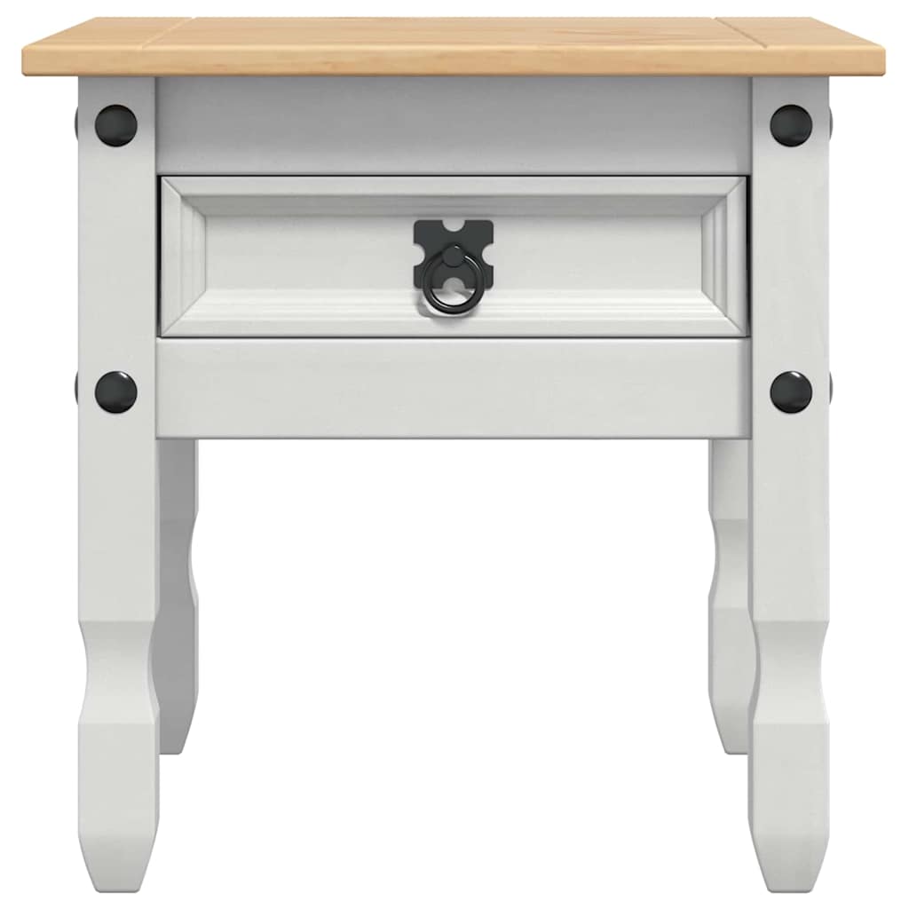 Coffee table with drawer White 50 x 50 x 50 cm