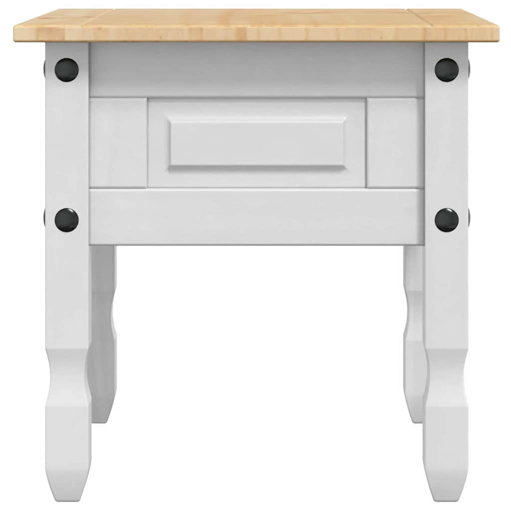Coffee table with drawer White 50 x 50 x 50 cm
