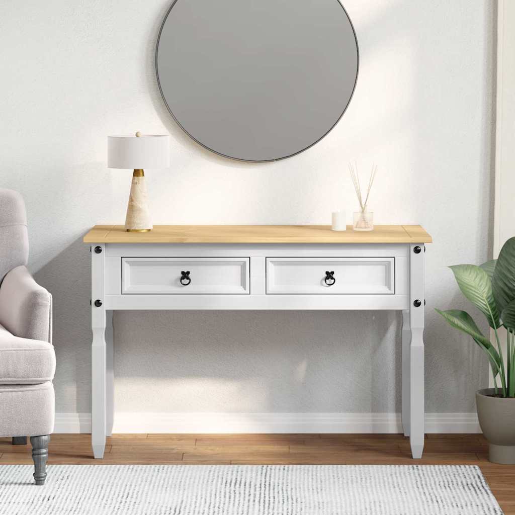 Desk with Drawer White 115 x 46 x 73 cm