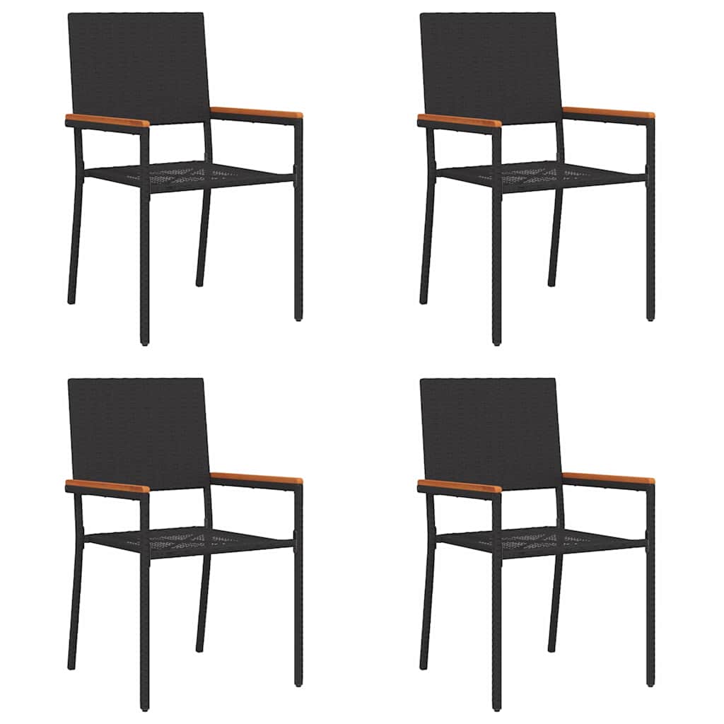 Lauko krėslai 4 pcs Kremas, Ruda