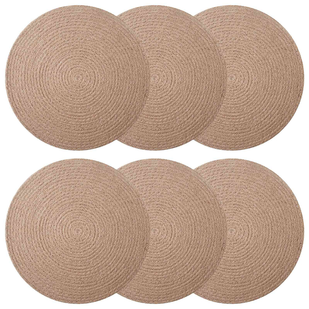 Džiuto paveikslai 6 pcs Natūrali Ø 30 cm 100% Tossa Džiutas
