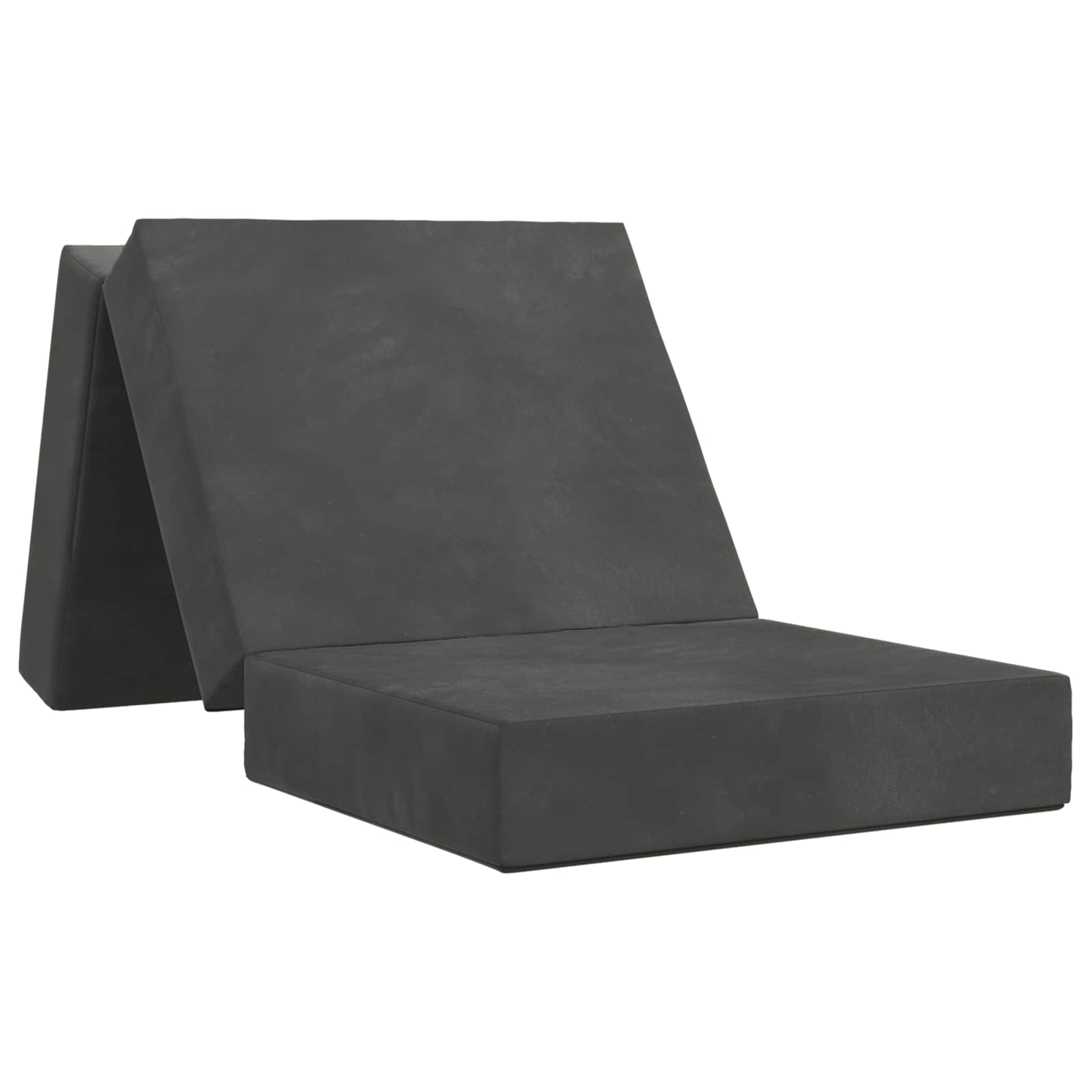 Sulankstomas Sofos Lova 75 x 63 x 45 cm Tamsiai pilka