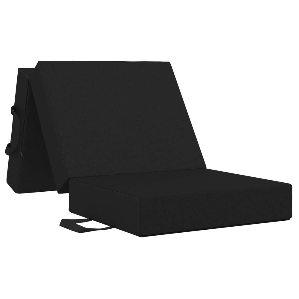 Sulankstomas Sofos Lova 90 x 63 x 45 cm Juoda