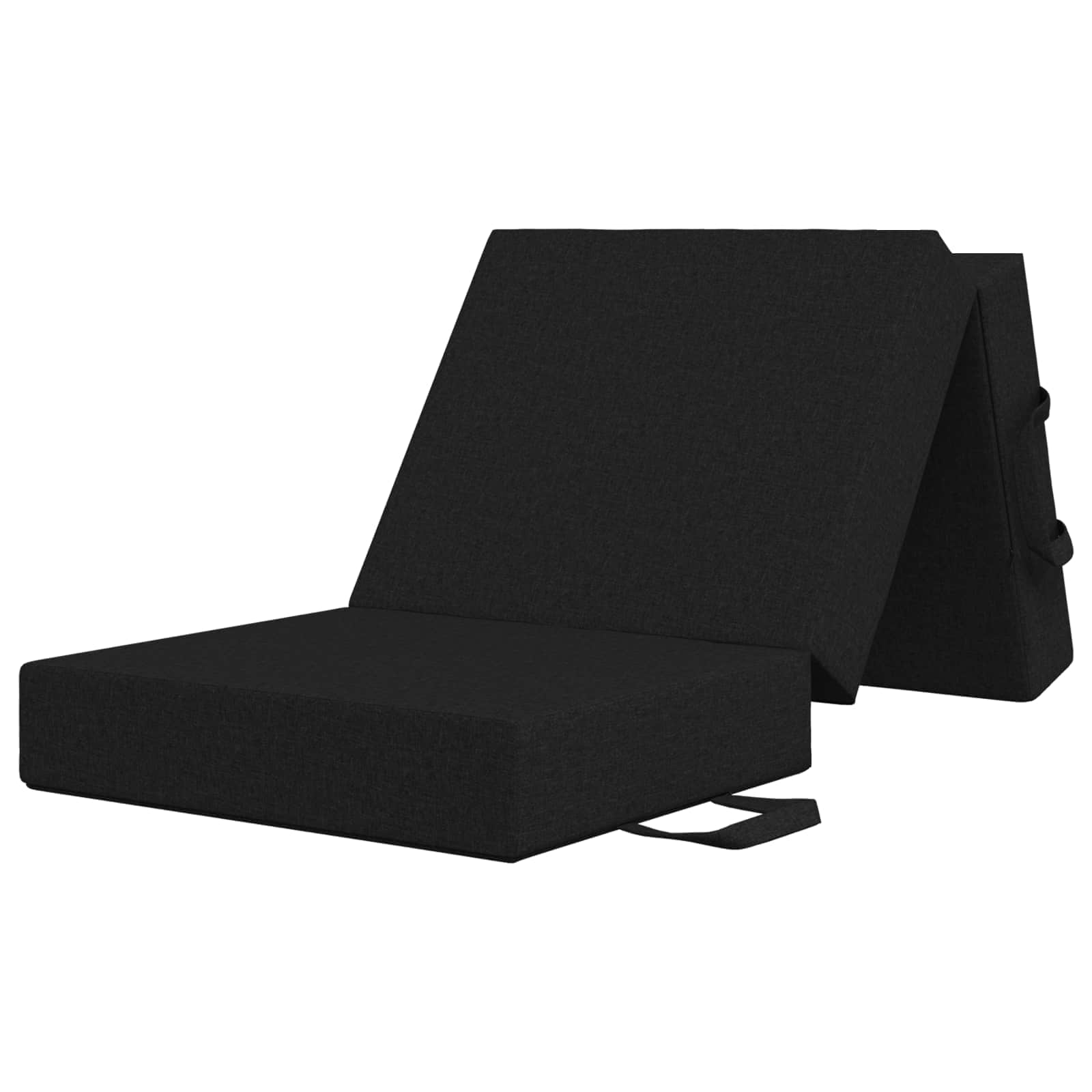 Sulankstomas Sofos Lova 90 x 63 x 45 cm Juoda