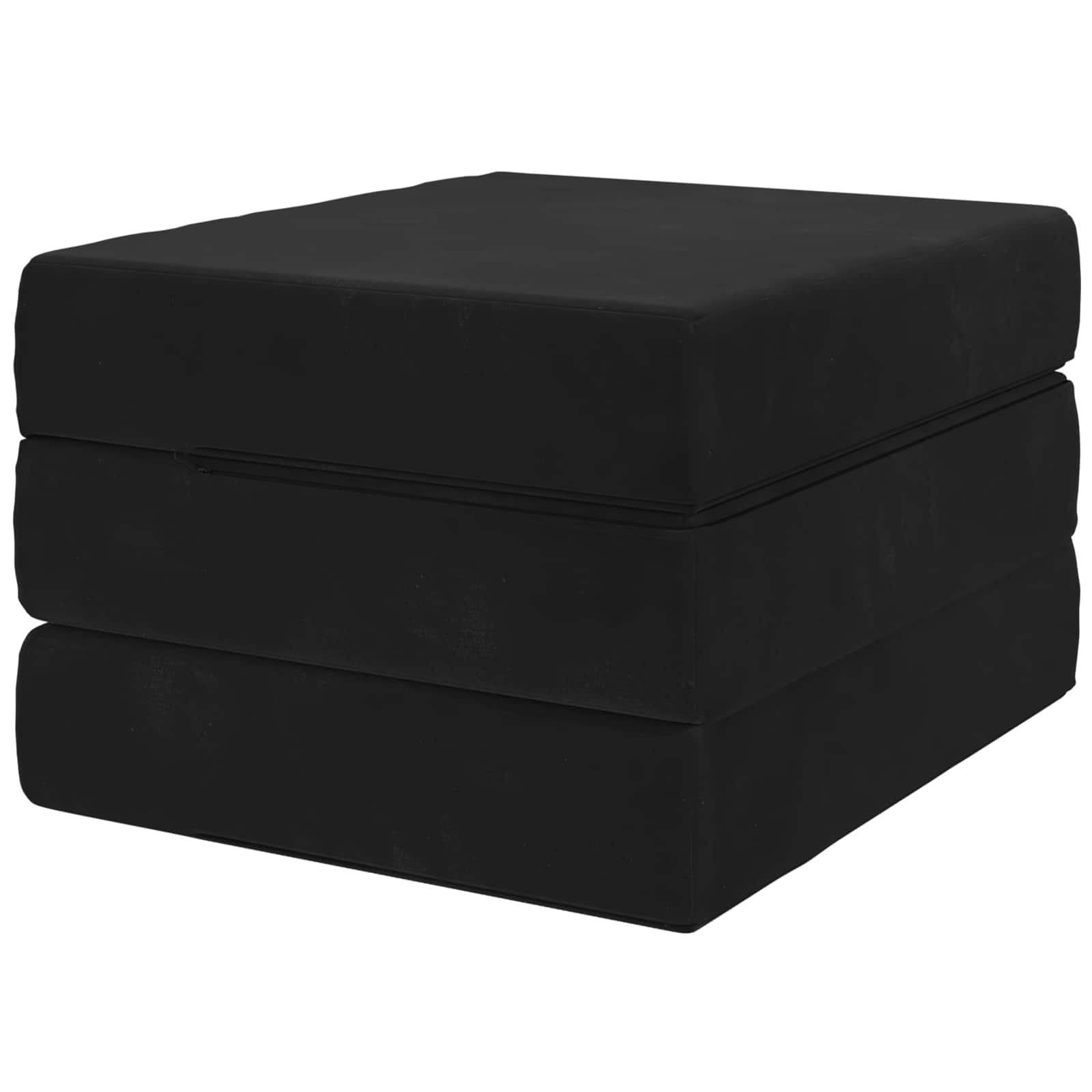 Sulankstomas Sofos Lova 90 x 63 x 45 cm Juoda
