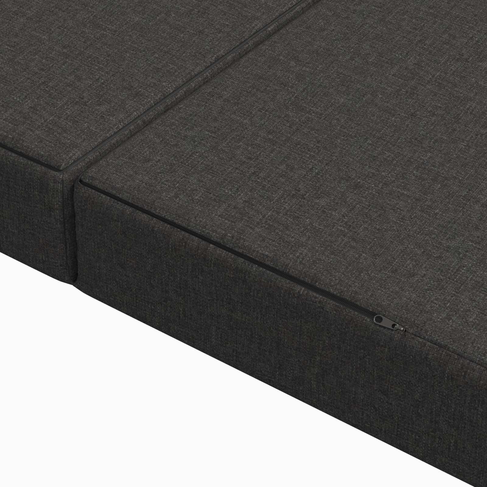 Sulankstomas Sofos Lova 120 x 67 x 45 cm Tamsiai pilka