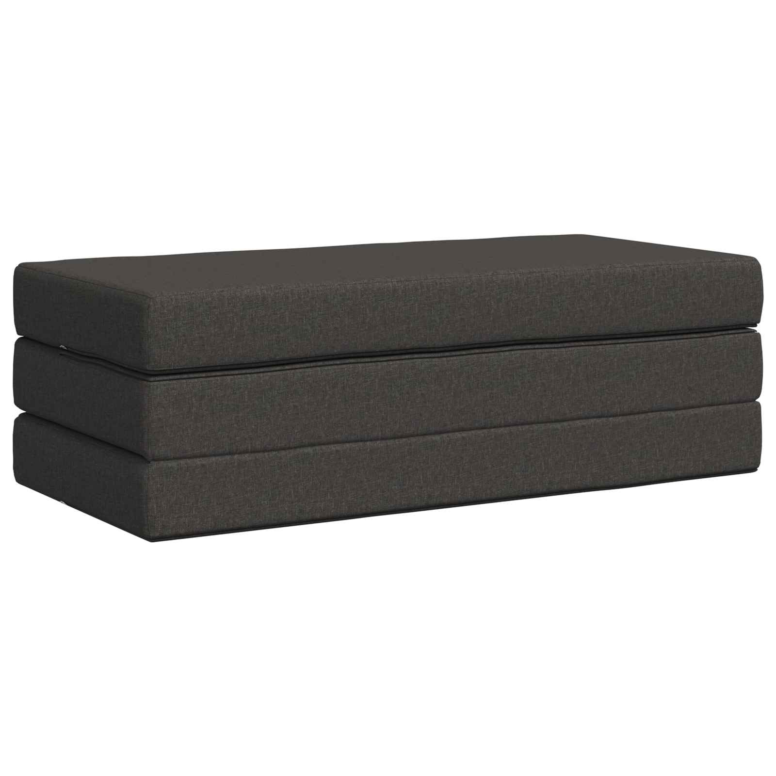 Sulankstomas Sofos Lova 120 x 67 x 45 cm Tamsiai pilka