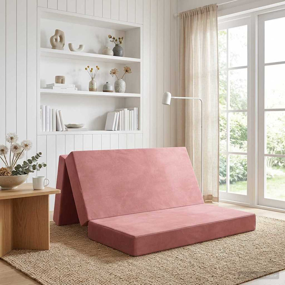 Sulankstomas Sofos Lova 120 x 67 x 45 cm Rožinė