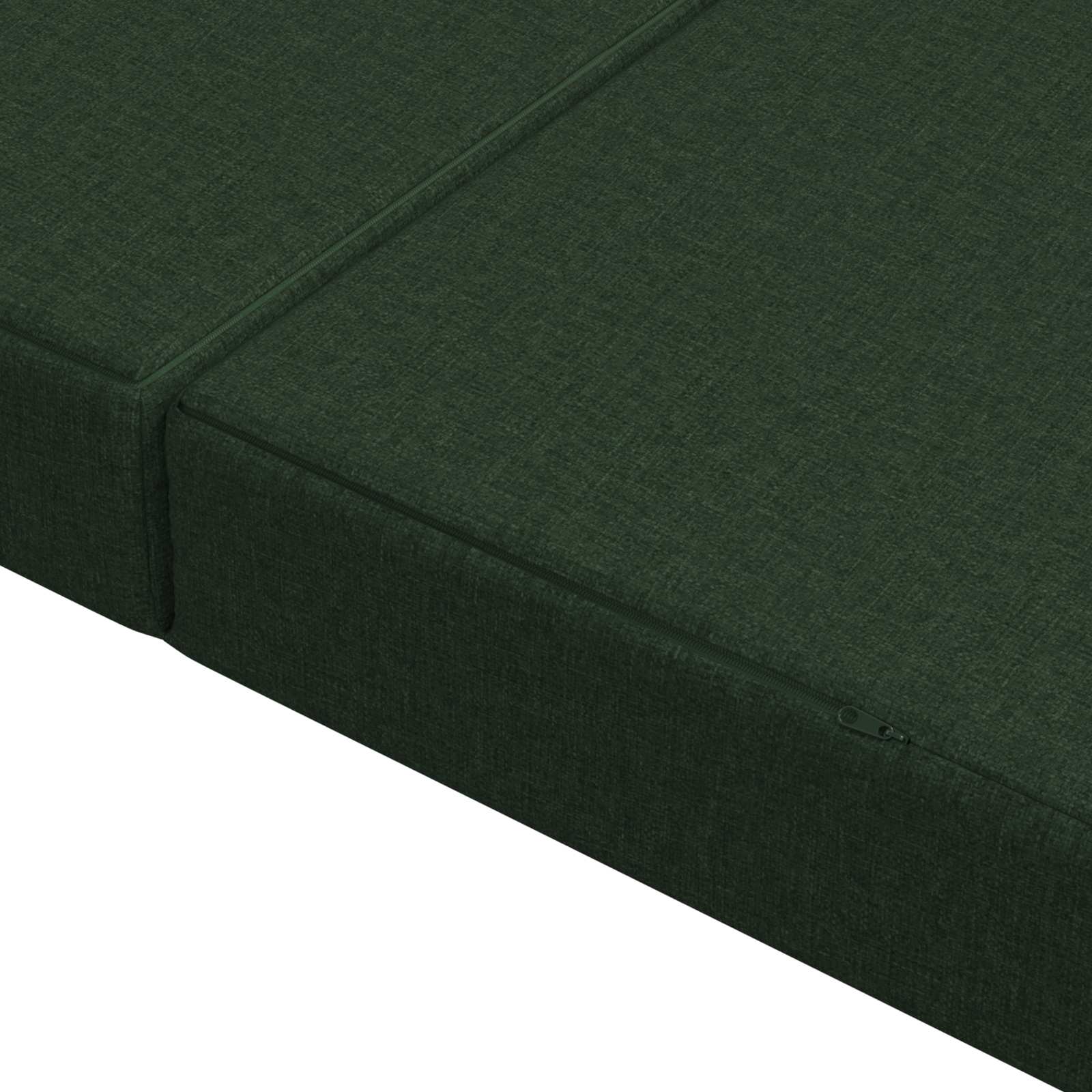 Sulankstomas Sofos Lova 140 x 67 x 45 cm Tamsiai žalia