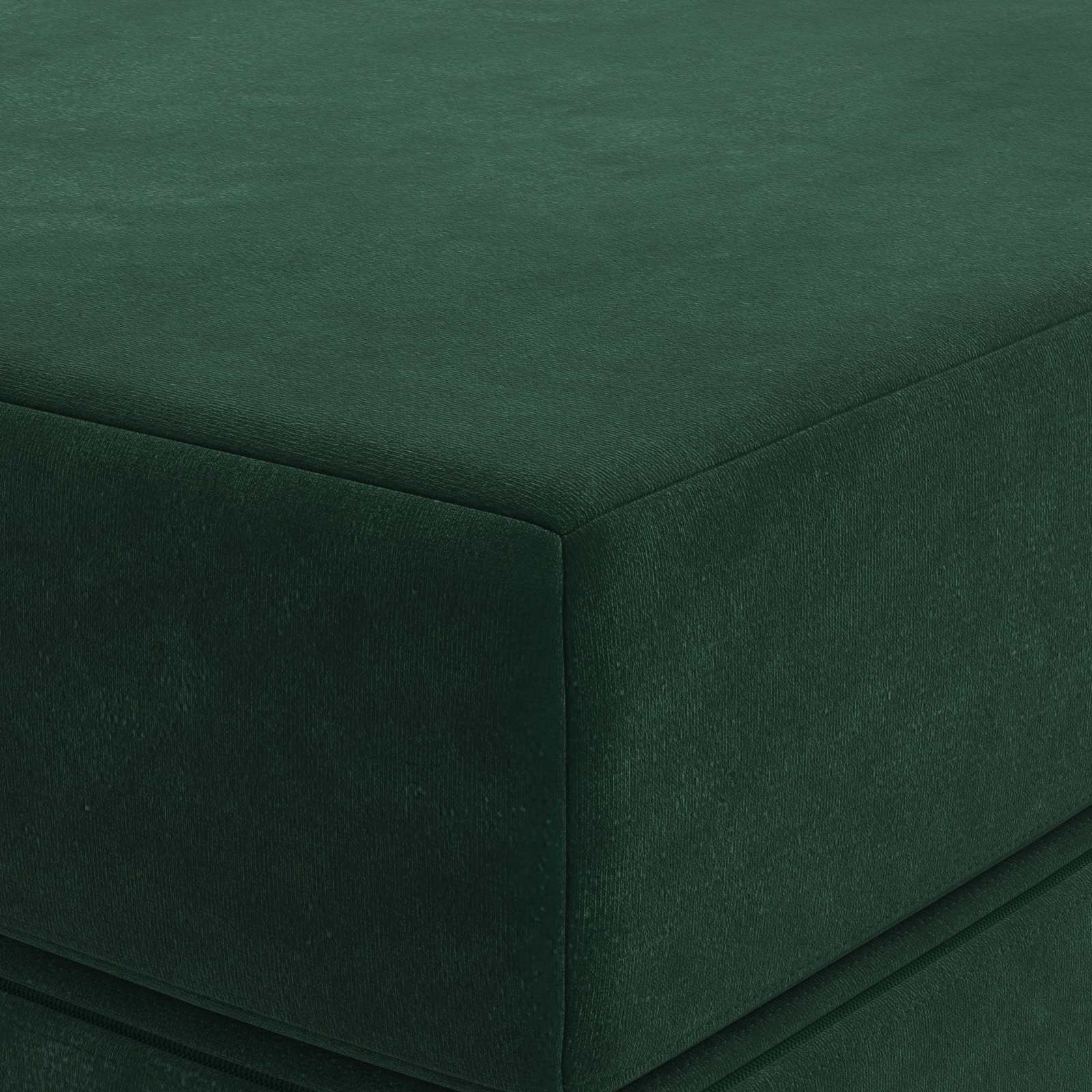 Sulankstomas Sofos Lova 140 x 67 x 45 cm Tamsiai žalia