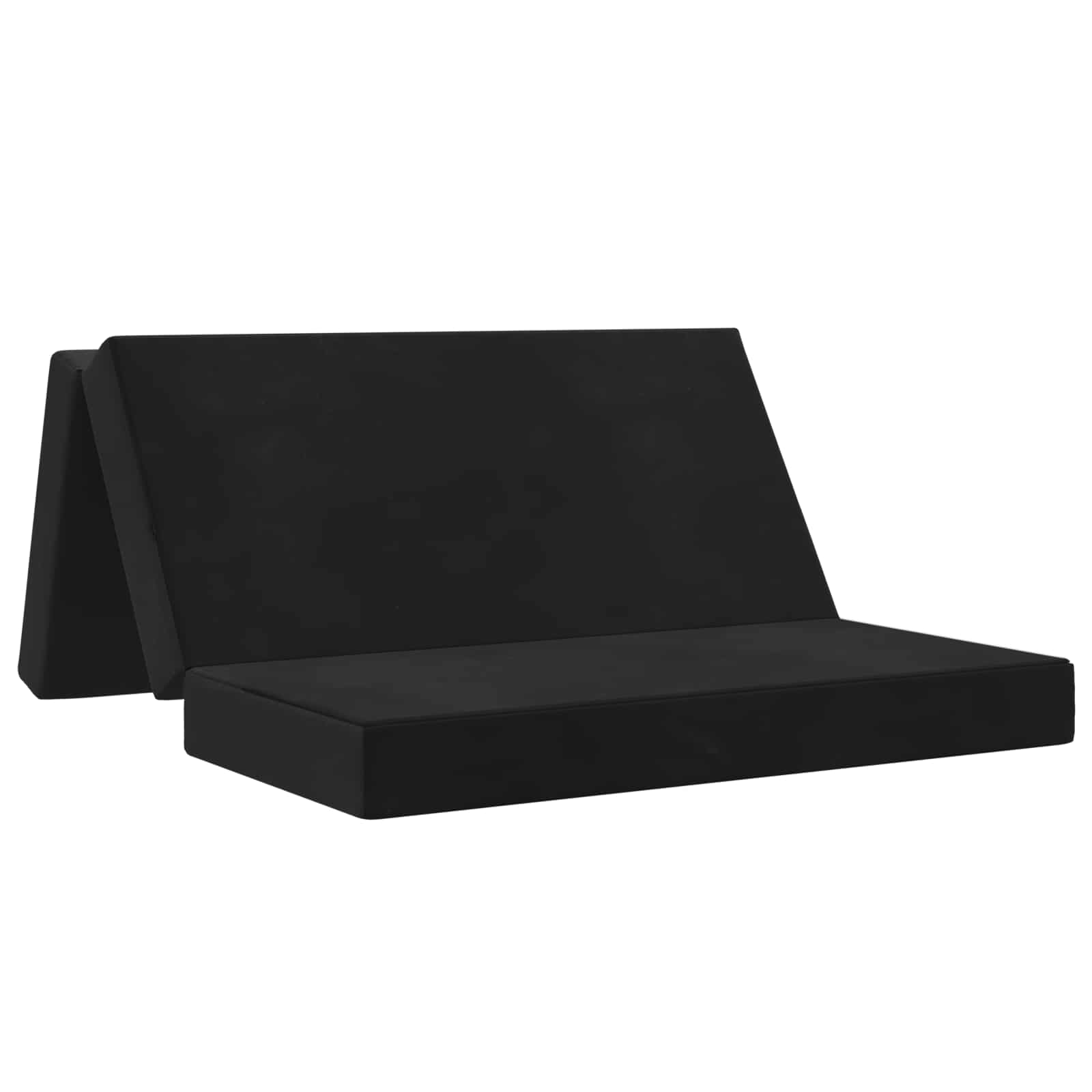 Sulankstomas Sofos Lova 160 x 67 x 45 cm Juoda