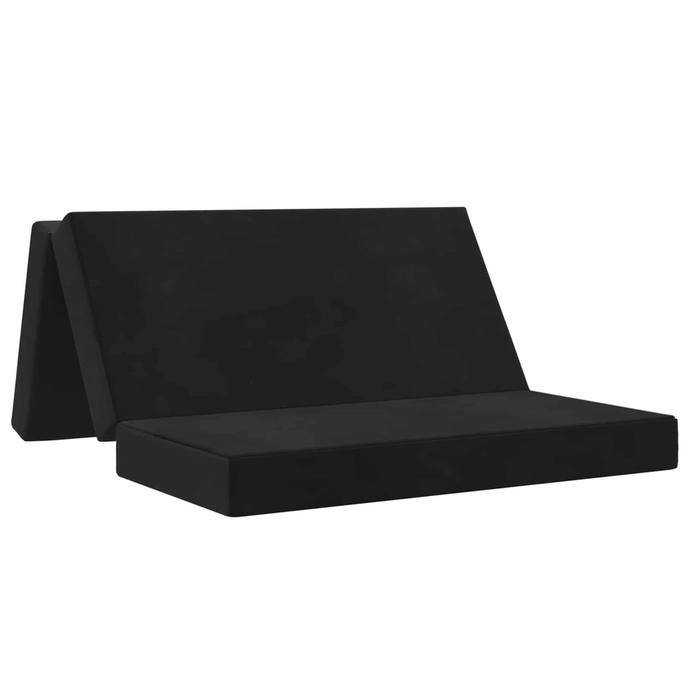 Sulankstomas Sofos Lova 160 x 67 x 45 cm Juoda