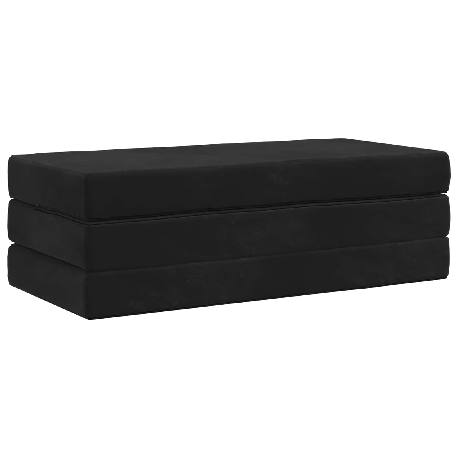 Sulankstomas Sofos Lova 160 x 67 x 45 cm Juoda