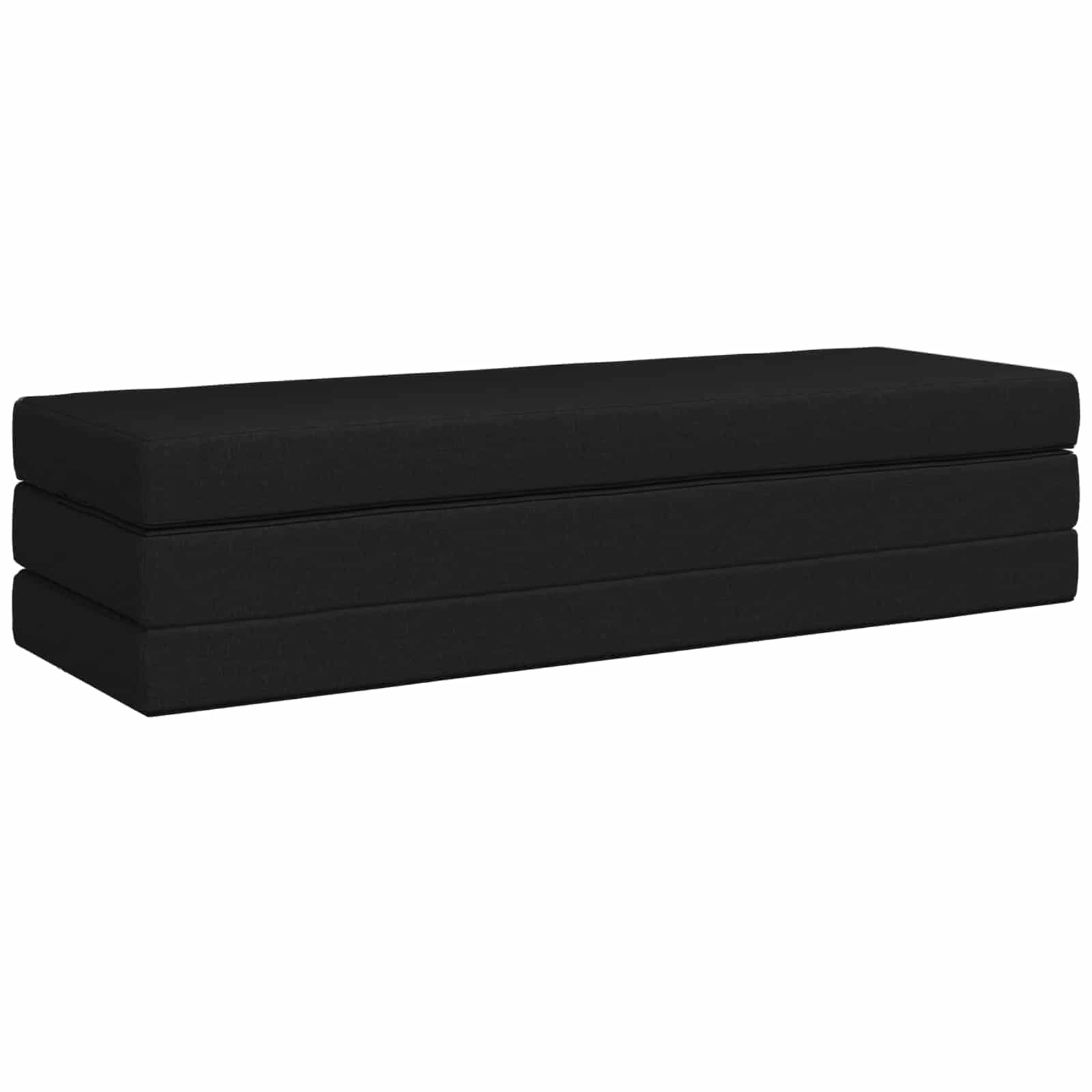 Sulankstomas Sofos Lova 180 x 67 x 45 cm Juoda