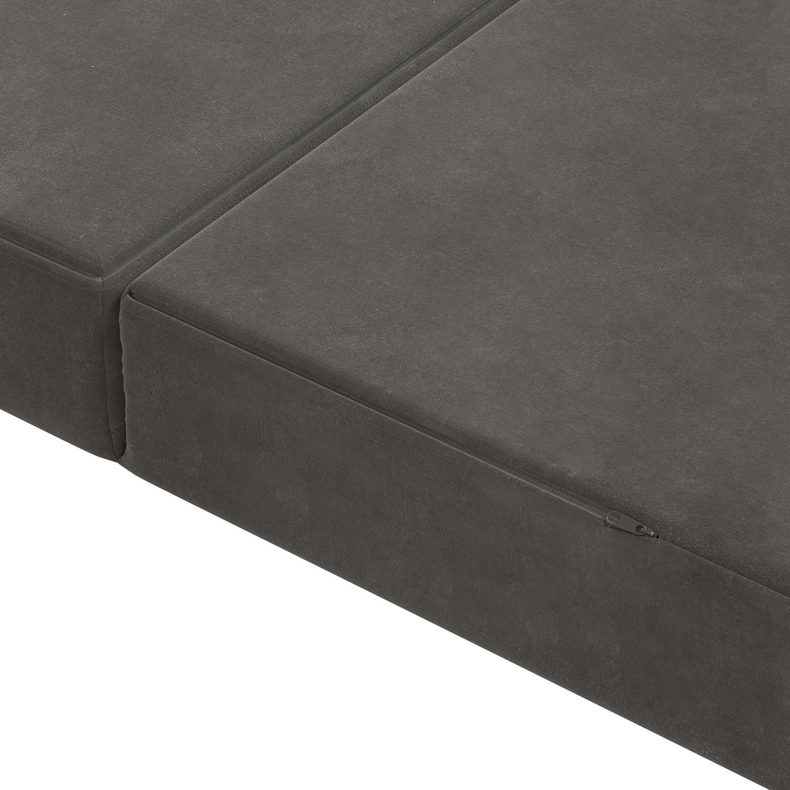 Sulankstomas Sofos Lova 180 x 67 x 45 cm Tamsiai pilka