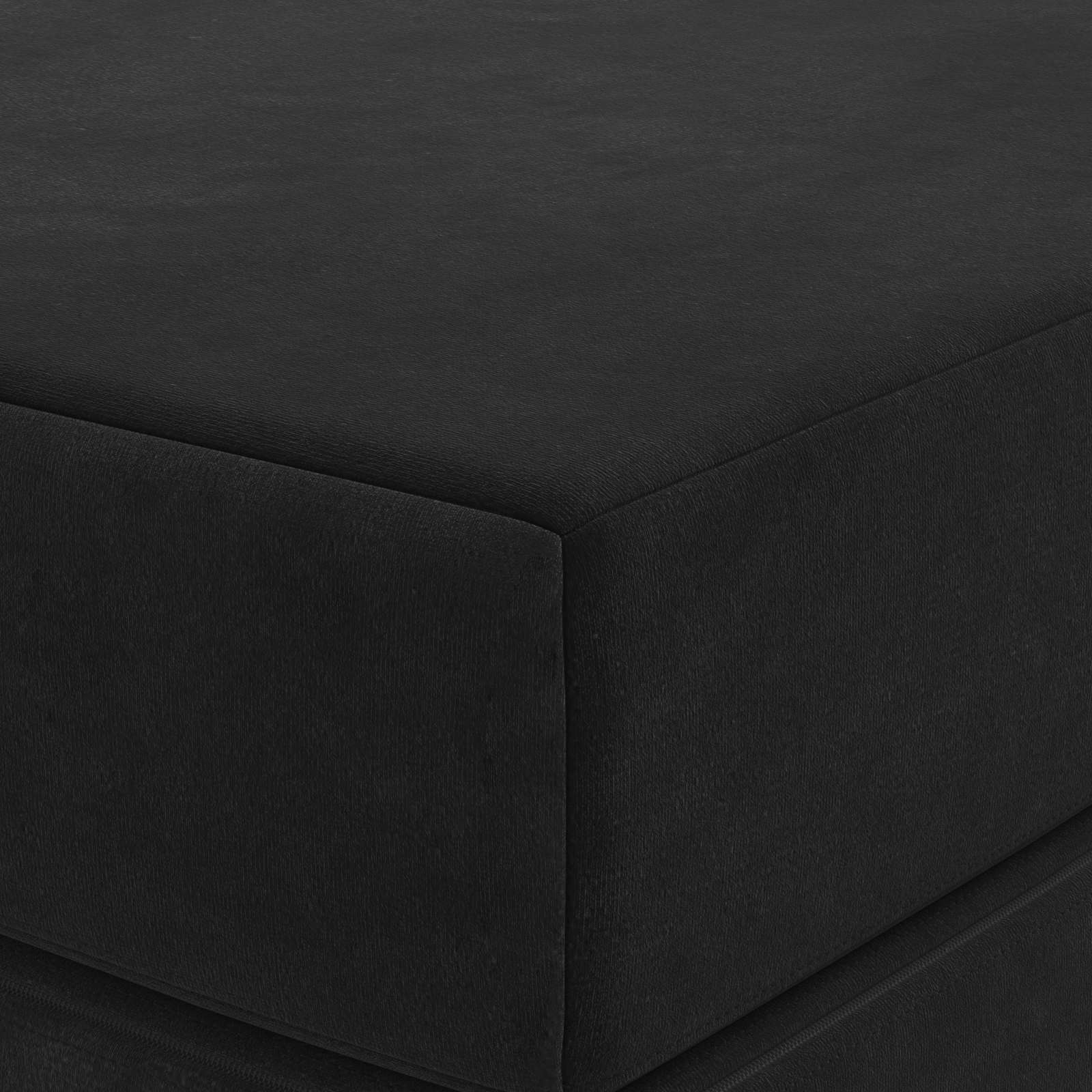 Sulankstomas Sofos Lova 180 x 67 x 45 cm Juoda