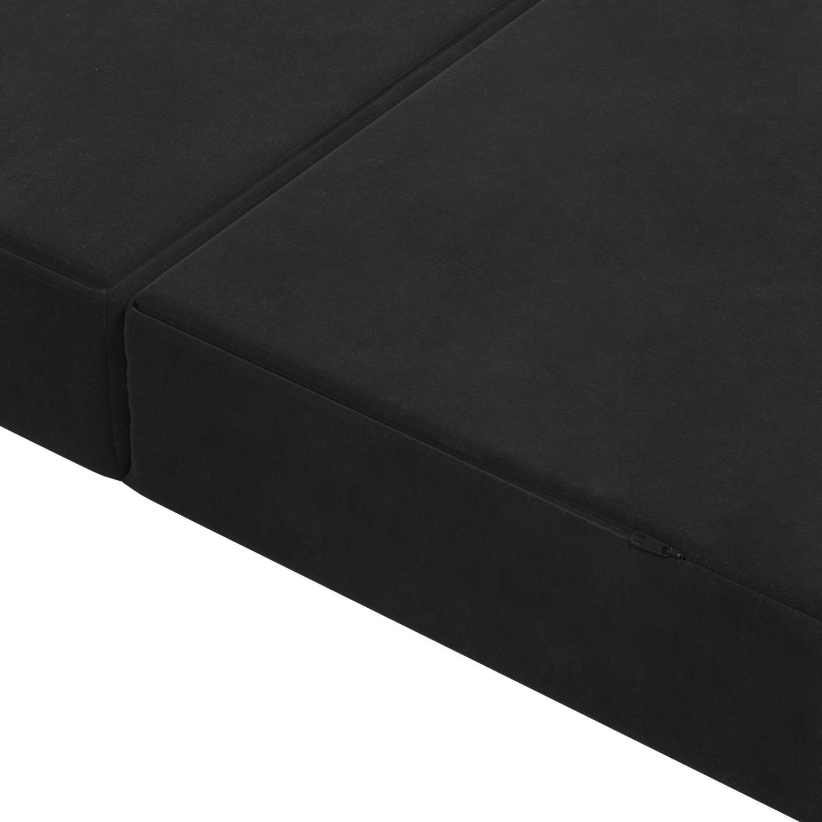 Sulankstomas Sofos Lova 180 x 67 x 45 cm Juoda