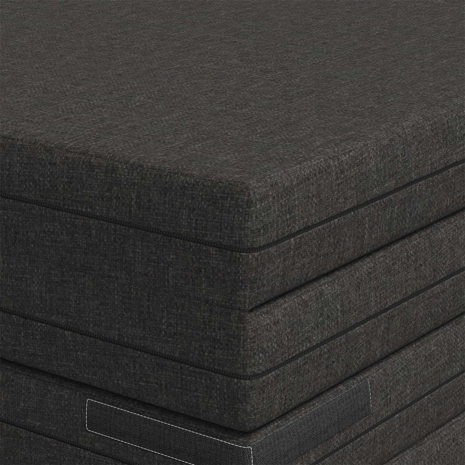 Sulankstomas Sofos Lova 140 x 67 x 45 cm Tamsiai pilka