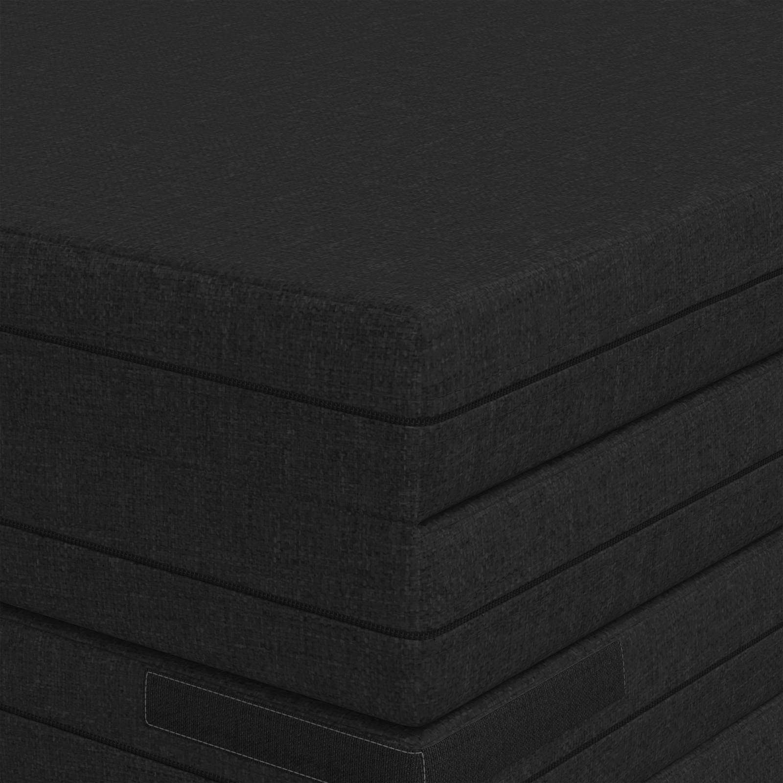 Sulankstomas Sofos Lova 140 x 67 x 45 cm Juoda