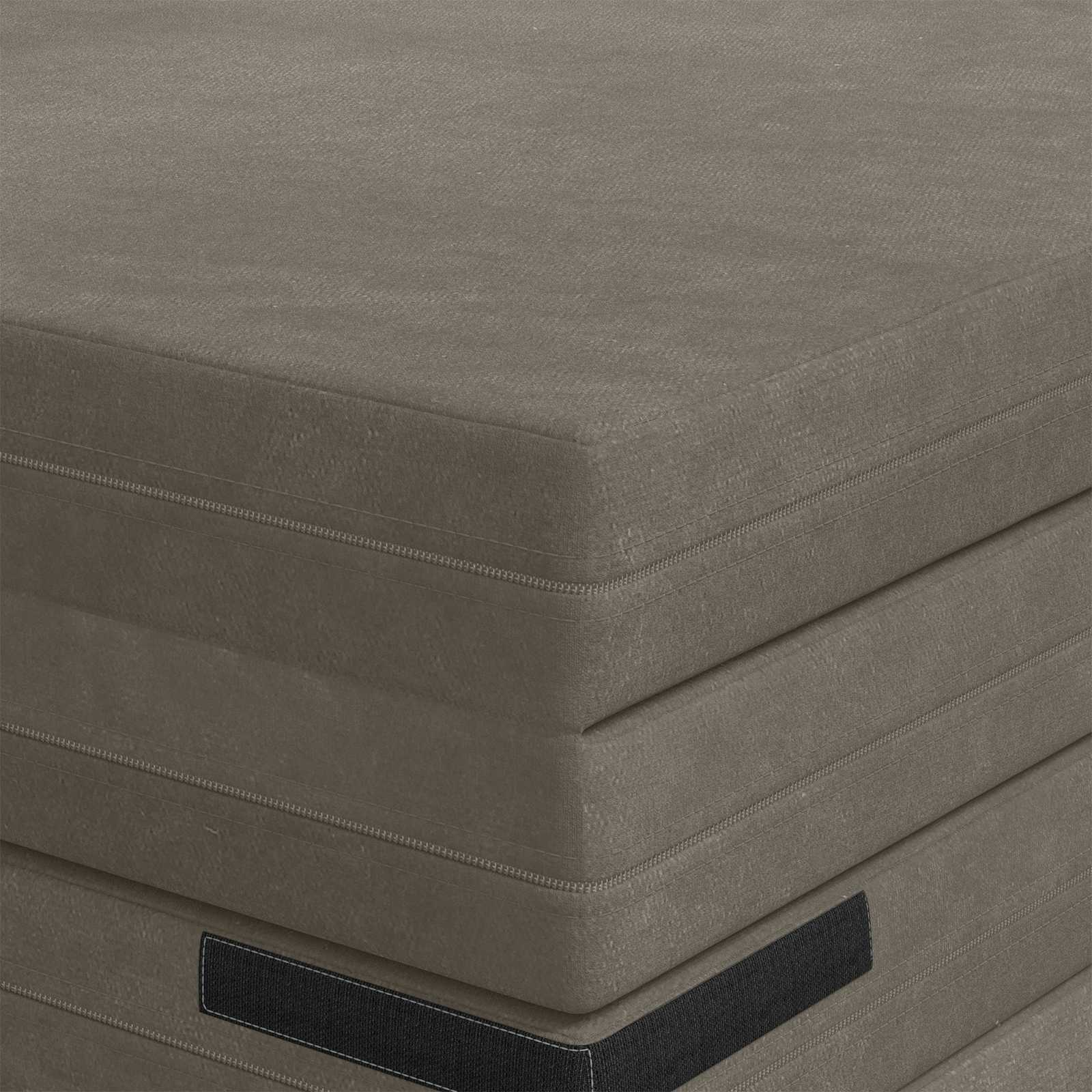Sulankstomas Sofos Lova 140 x 67 x 45 cm Šviesiai pilka
