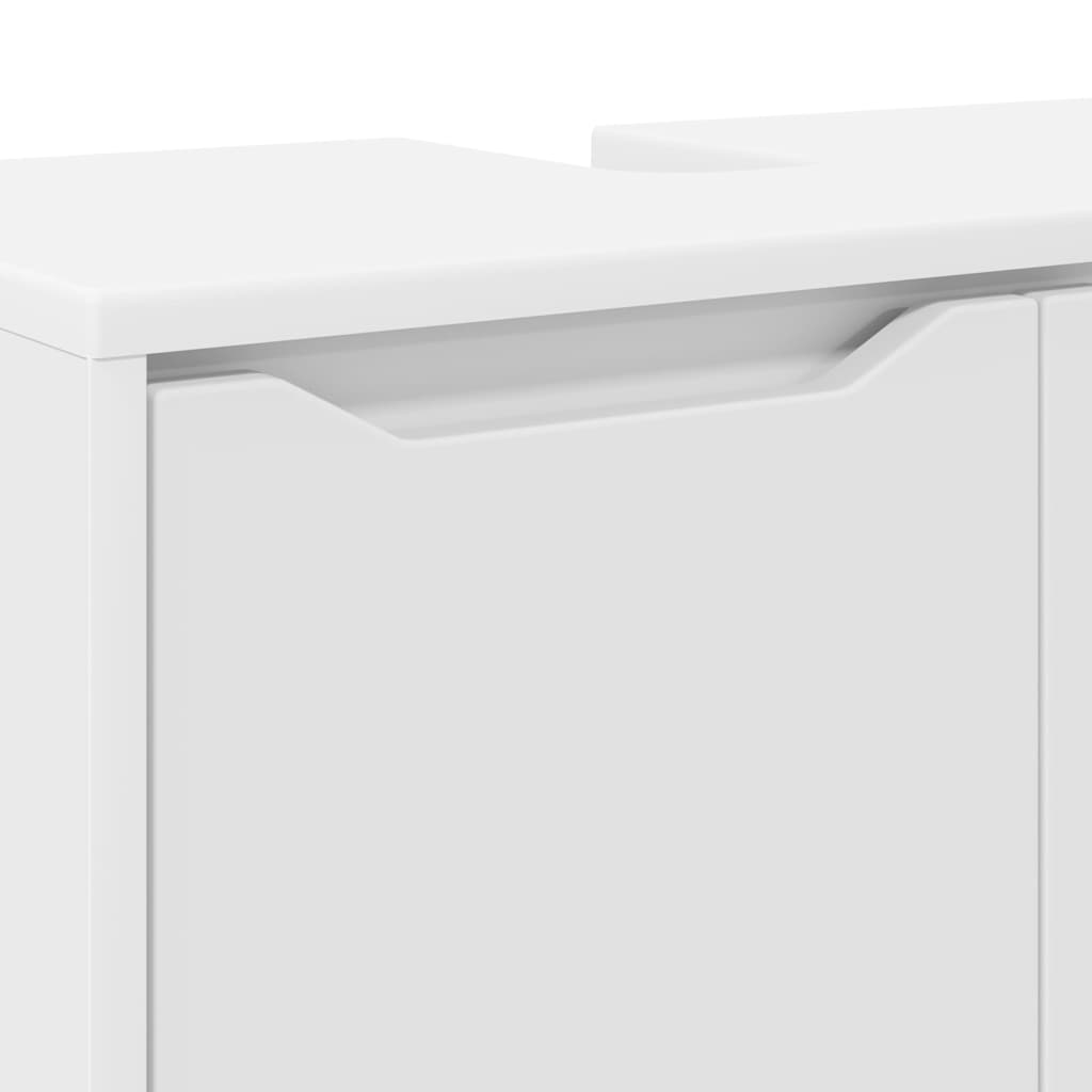Vonios kriauklės cabinetas su lentyna Balta 60 x 30 x 60 cm