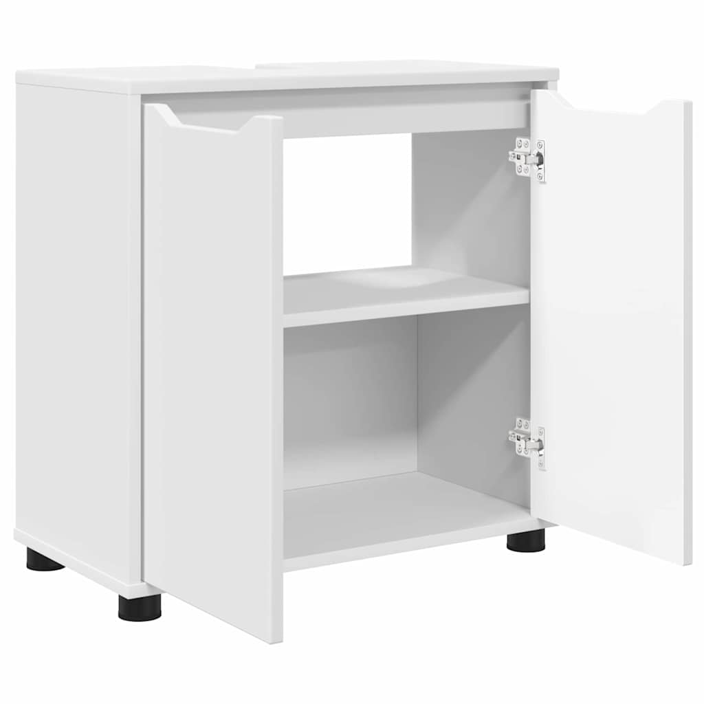 Vonios kriauklės cabinetas su lentyna Balta 60 x 30 x 60 cm