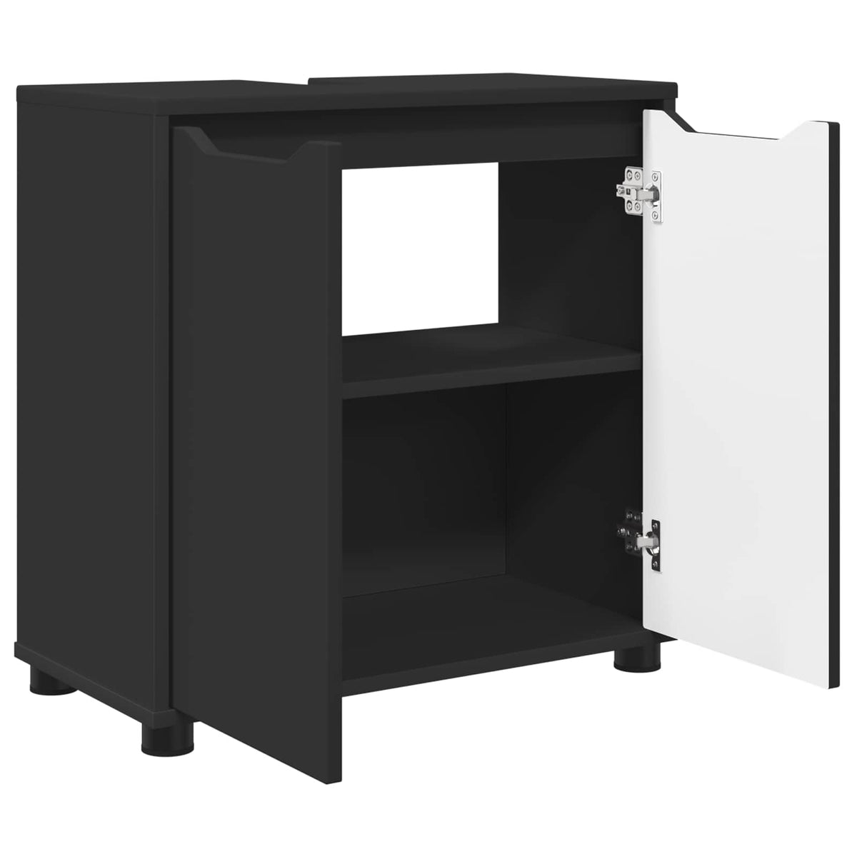 Vonios kriauklės cabinetas Juoda 60 x 30 x 60 cm