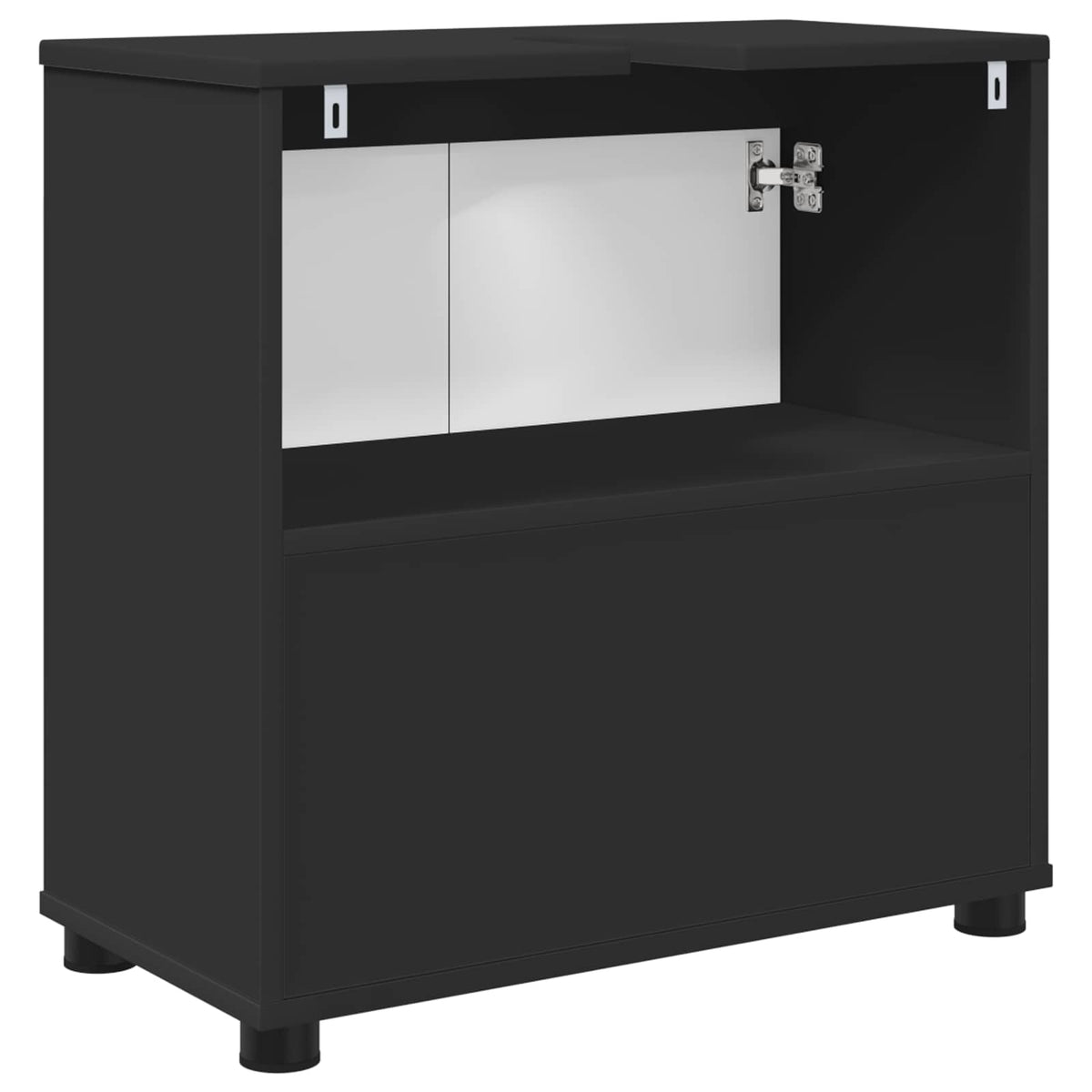 Vonios kriauklės cabinetas Juoda 60 x 30 x 60 cm