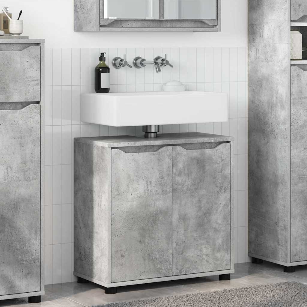 Bathroom sink cabinet Concrete grey 60 x 30 x 60 cm