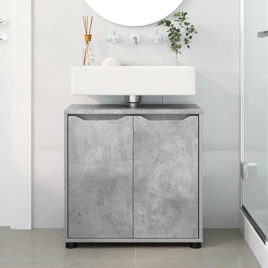 Bathroom sink cabinet Concrete grey 60 x 30 x 60 cm