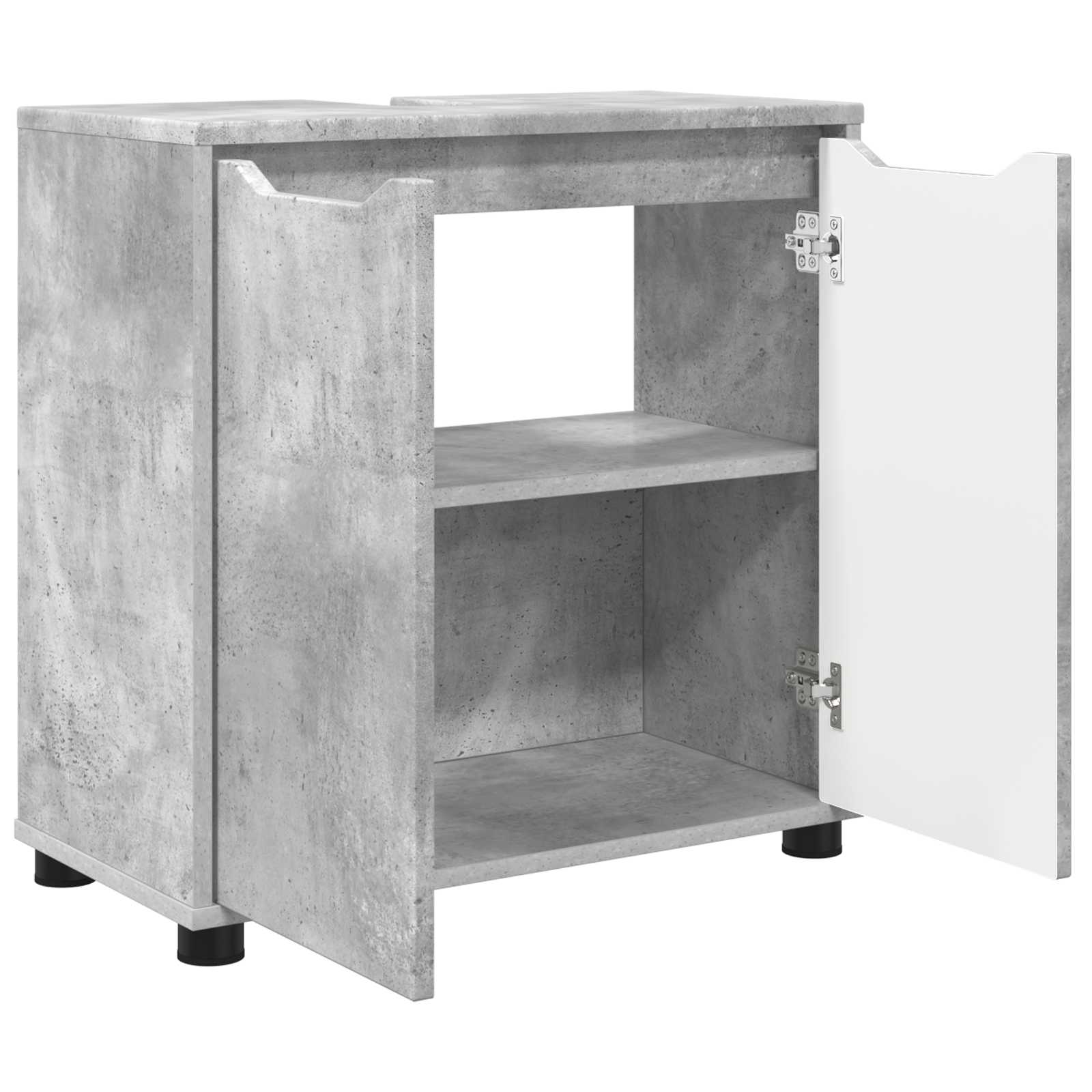 Vonios kriauklės cabinetas Betono pilka 60 x 30 x 60 cm