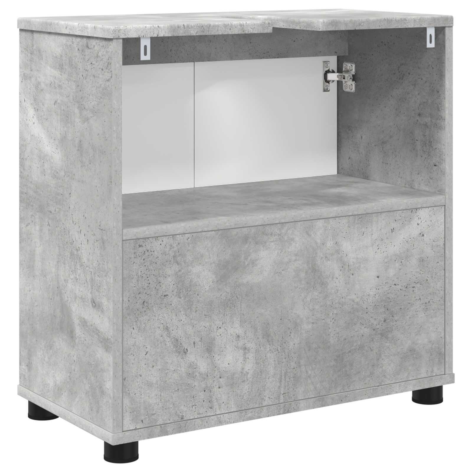 Vonios kriauklės cabinetas Betono pilka 60 x 30 x 60 cm