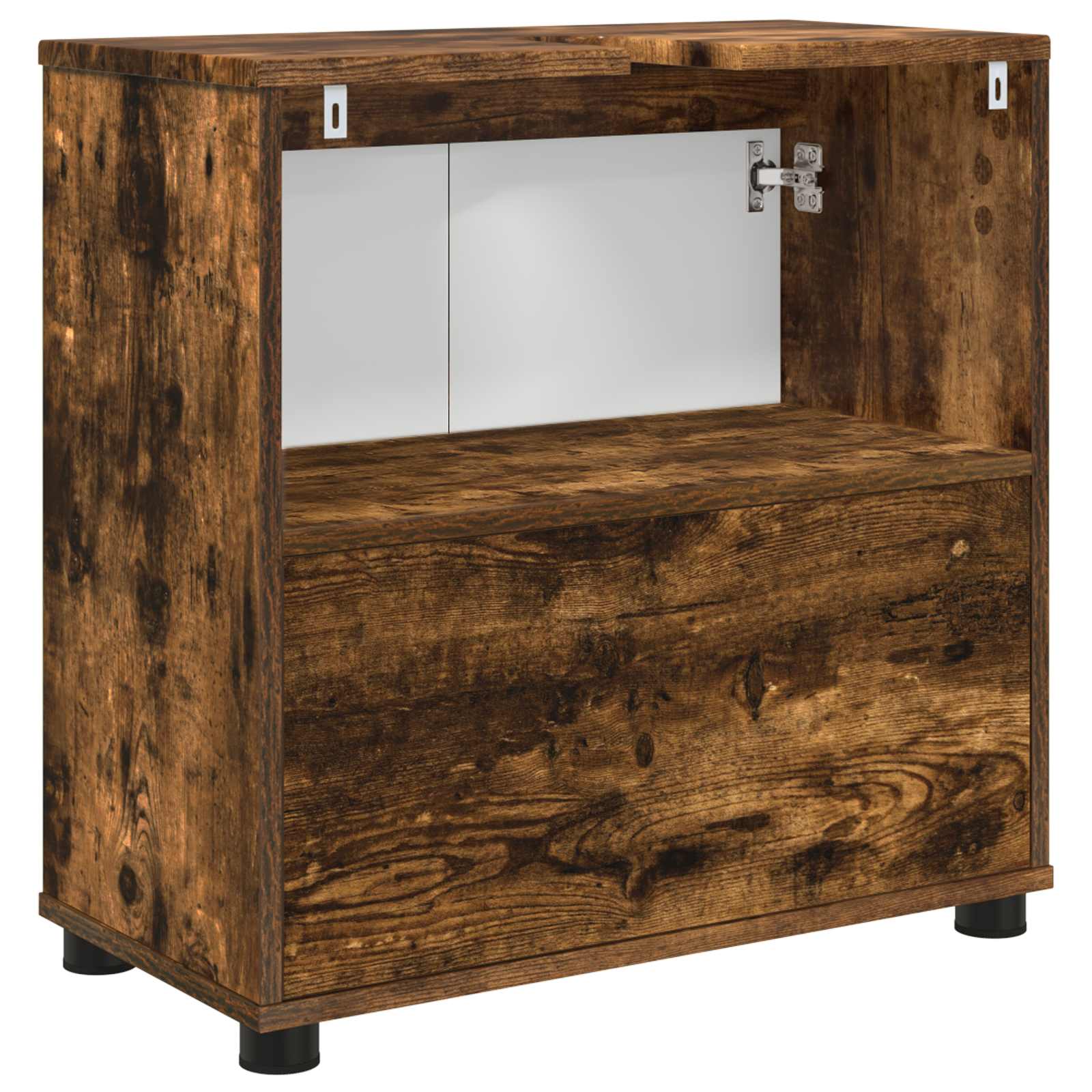 Vonios kriauklės cabinetas Rūkyta ąžuolas 60 x 30 x 60 cm