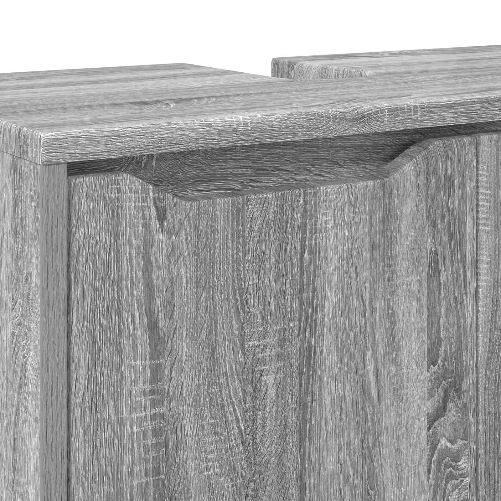 Vonios kriauklės cabinetas Pilkas Sonoma 60 x 30 x 60 cm