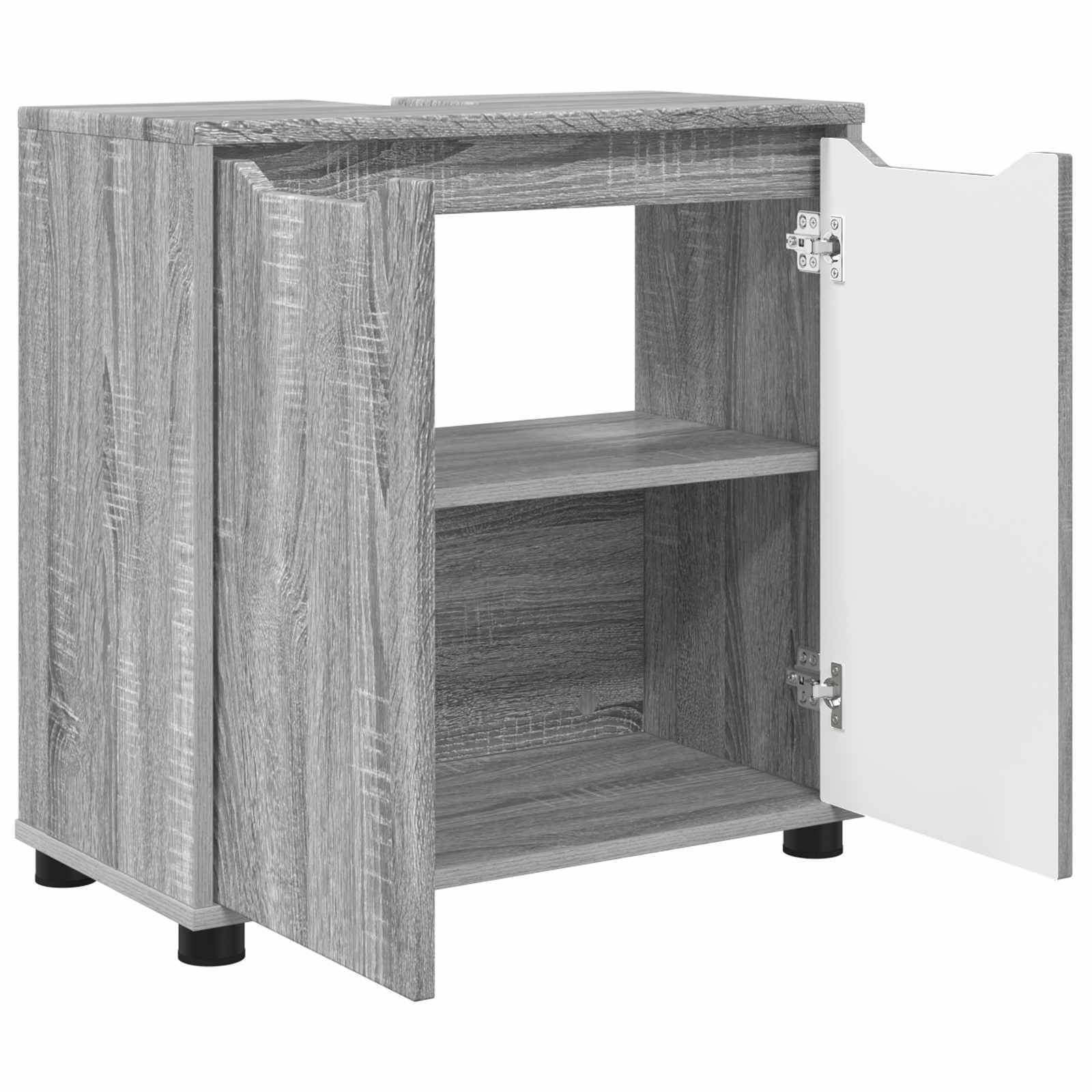 Vonios kriauklės cabinetas Pilkas Sonoma 60 x 30 x 60 cm