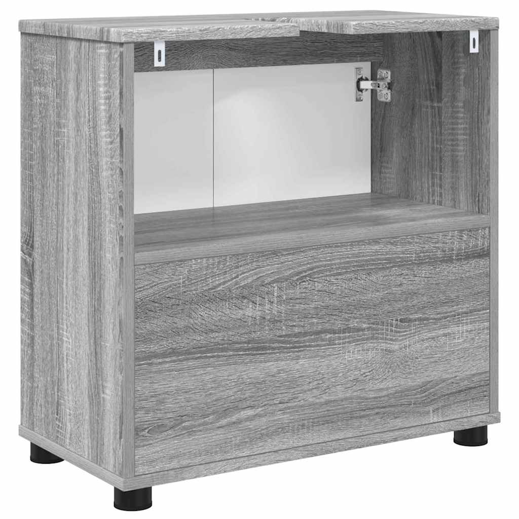 Vonios kriauklės cabinetas Pilkas Sonoma 60 x 30 x 60 cm