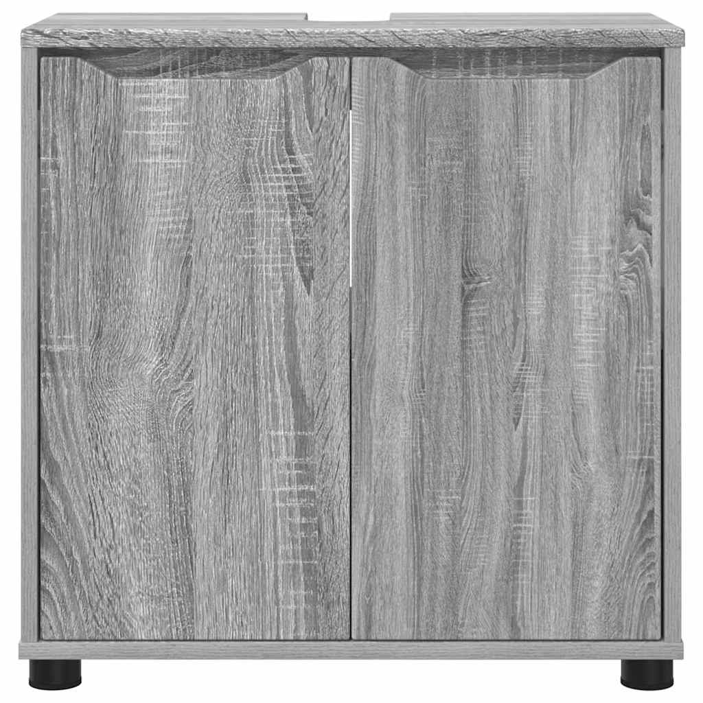 Vonios kriauklės cabinetas Pilkas Sonoma 60 x 30 x 60 cm