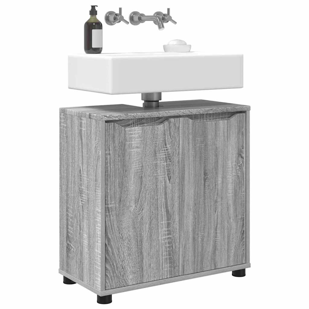 Vonios kriauklės cabinetas Pilkas Sonoma 60 x 30 x 60 cm